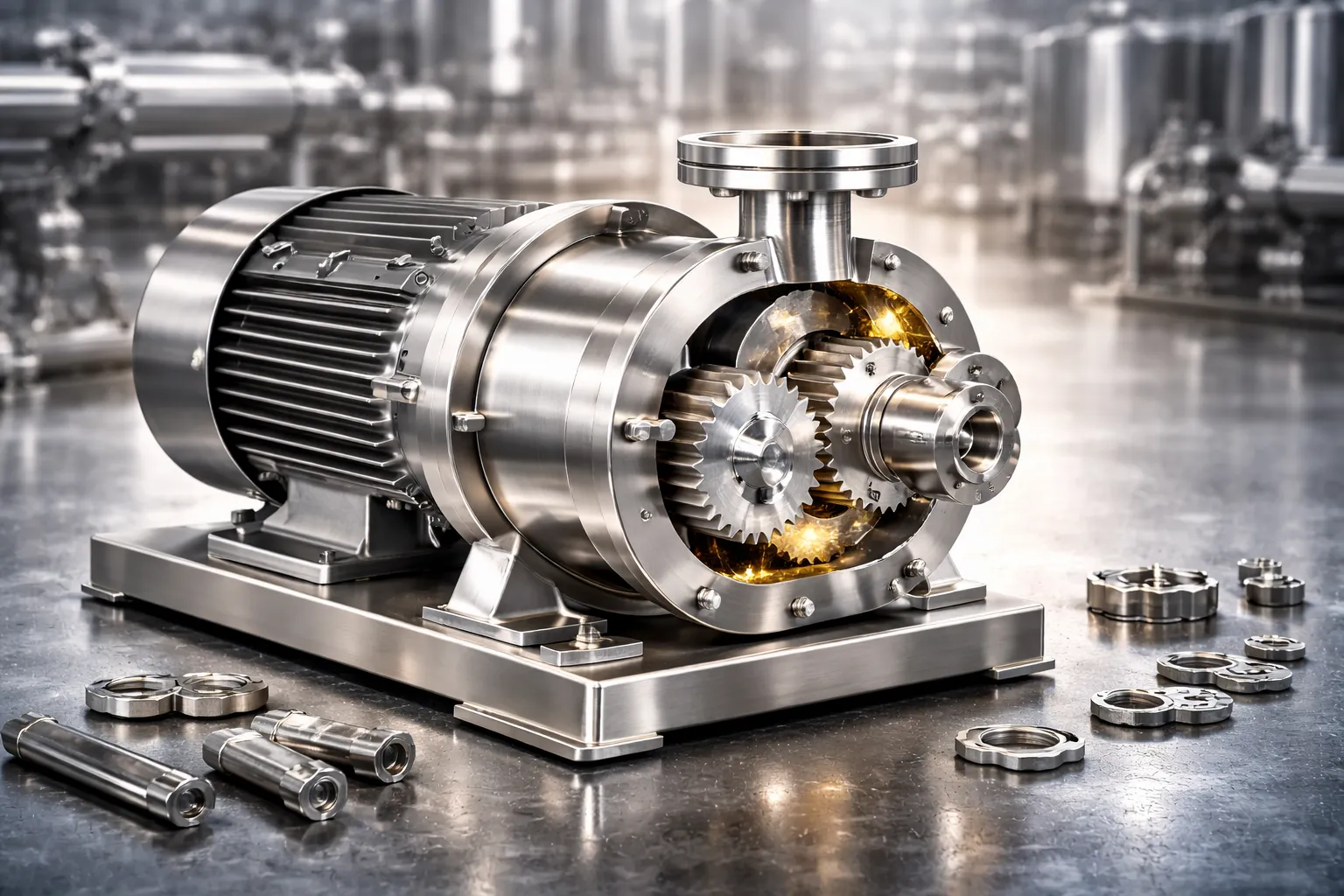 پمپ دنده‌ای استیل