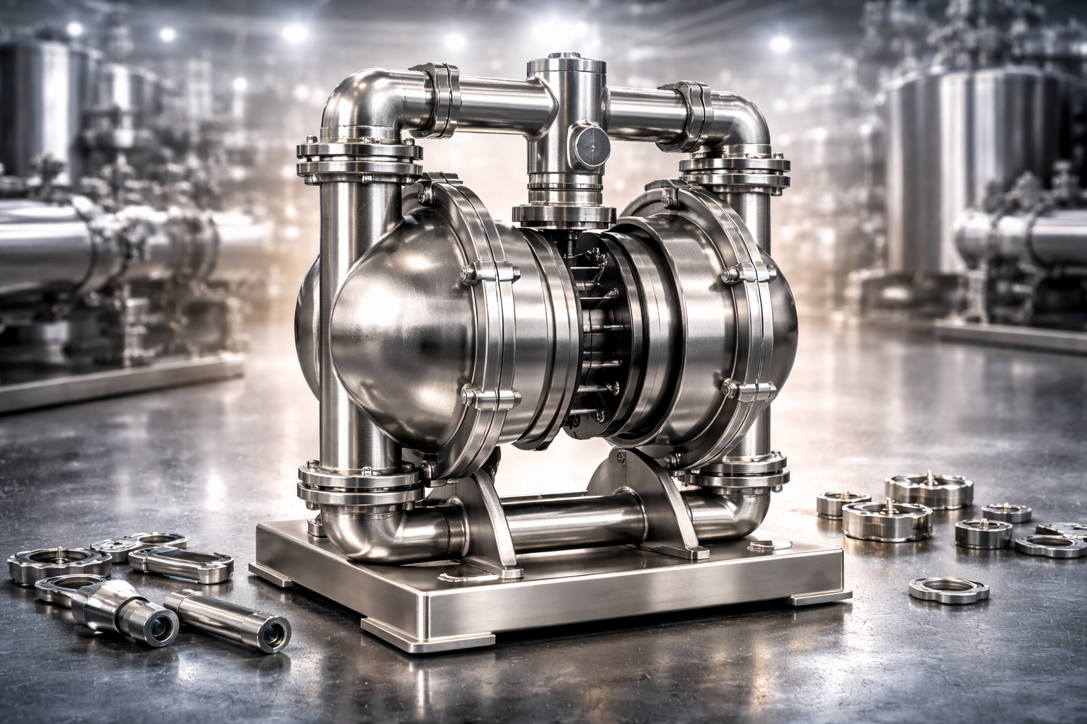 پمپ دیافراگمی استیل