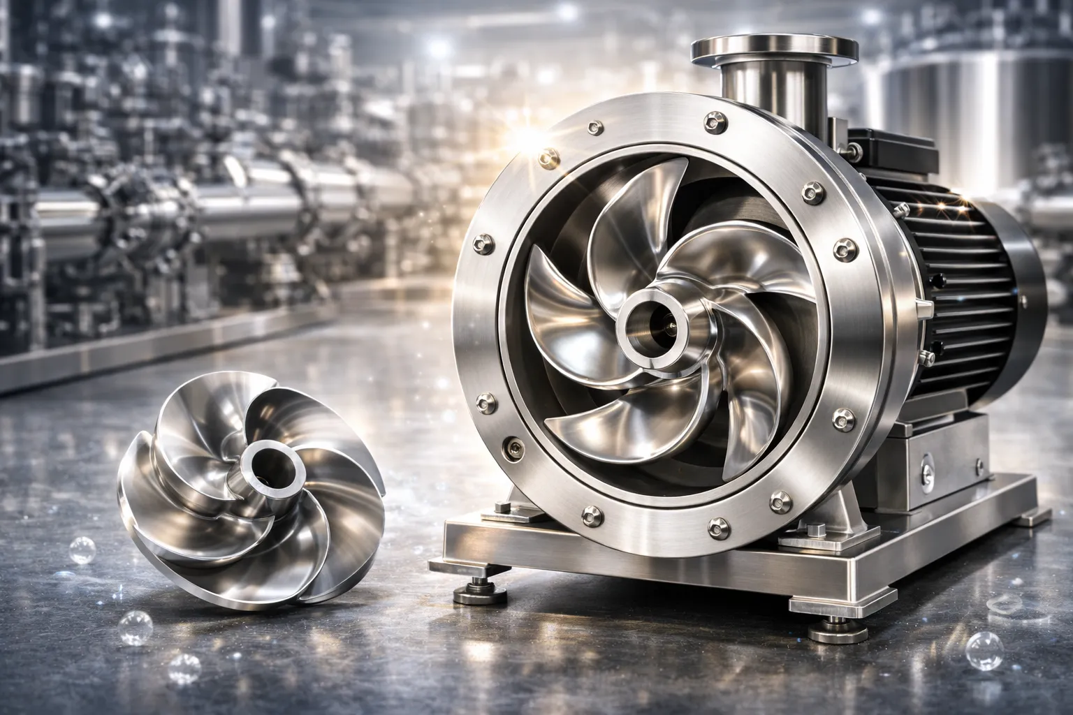 پروانه پمپ استیل | انواع طراحی و تأثیر آن بر راندمان و سایش