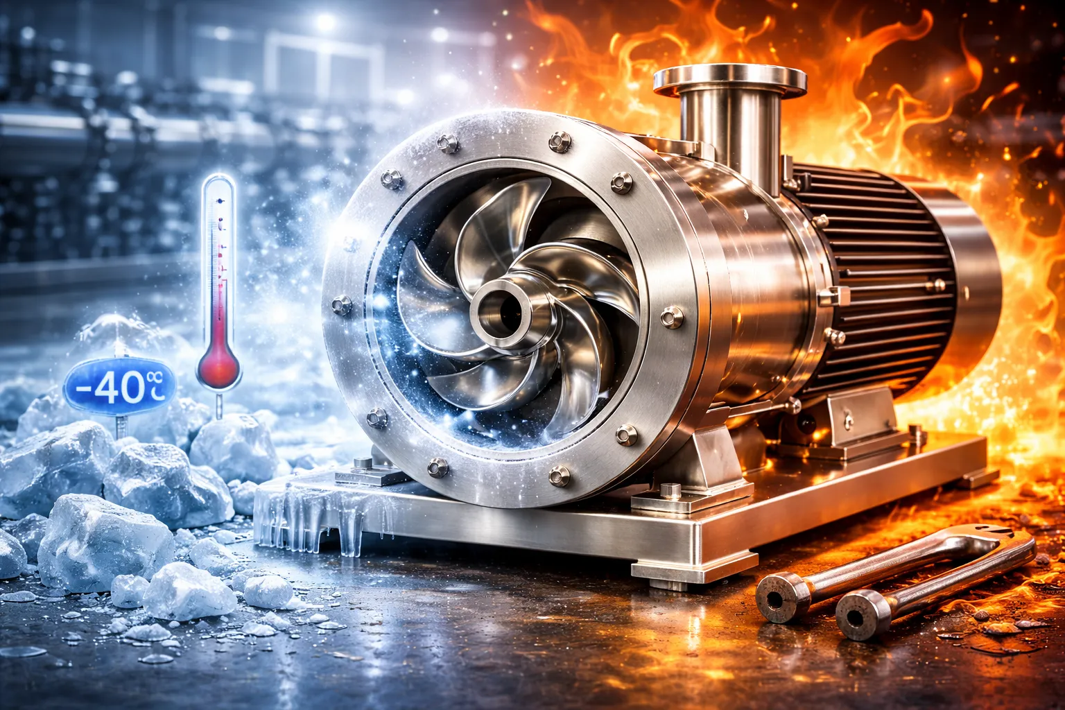 عملکرد پمپ استیل در دماهای بالا و پایین