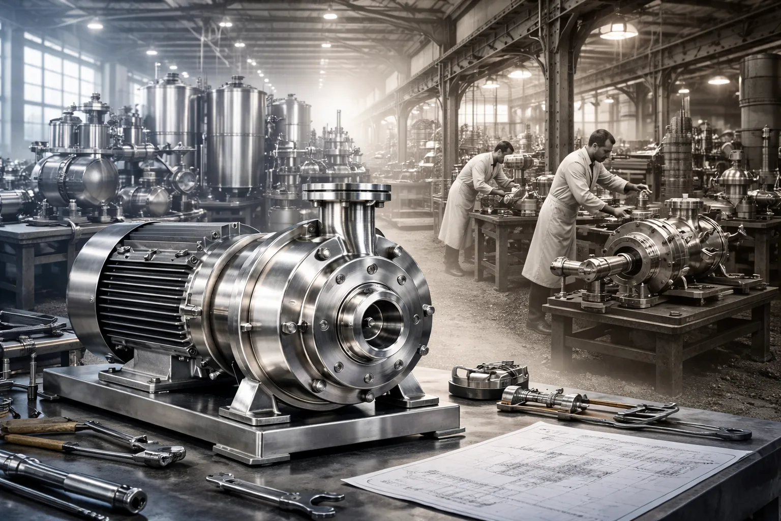 تاریخچه استفاده از استنلس استیل در صنعت پمپ‌سازی