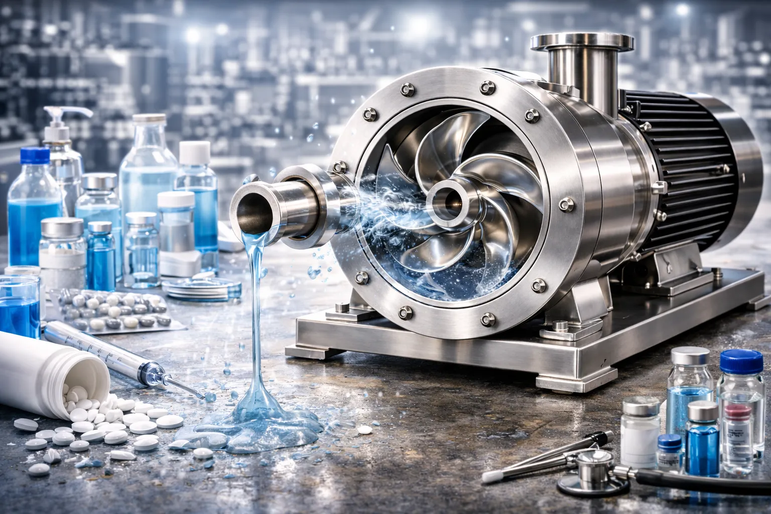 پمپ استیل در صنایع دارویی و بهداشتی