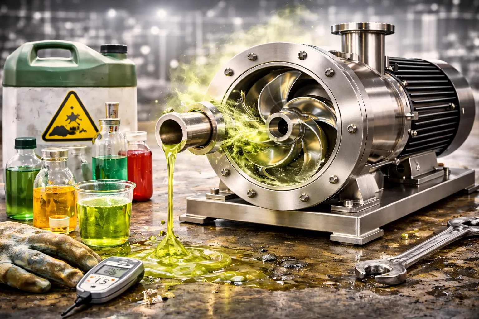 پمپ استیل در صنایع شیمیایی و اسیدی