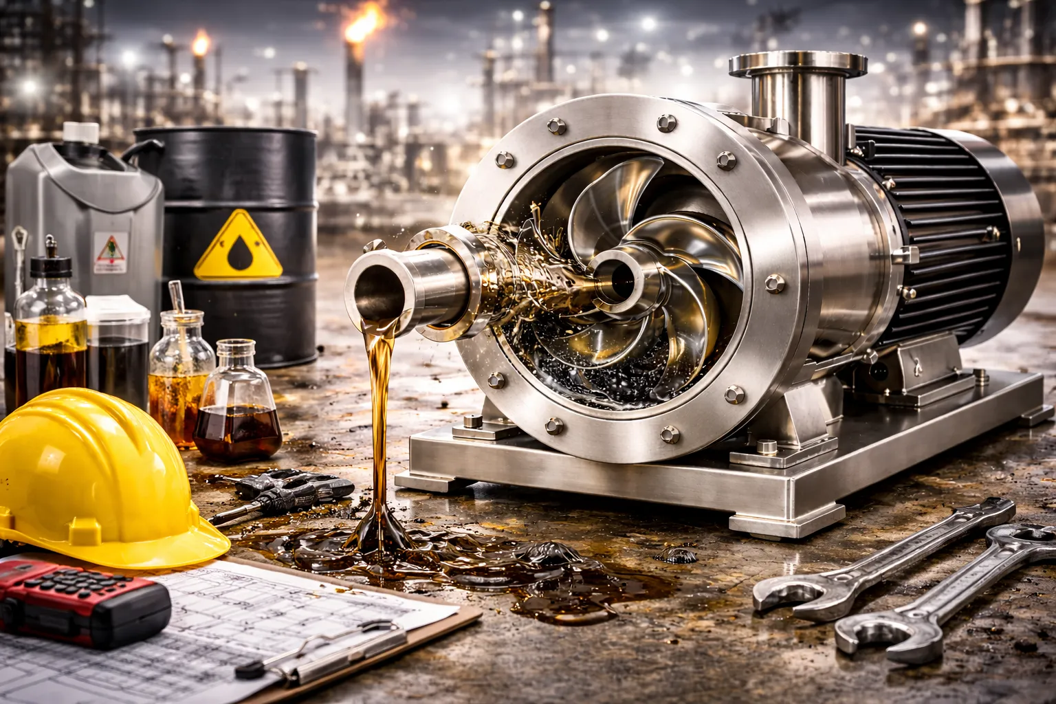 پمپ استیل در صنایع نفت، گاز و پتروشیمی