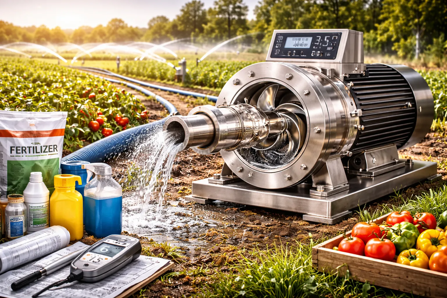 پمپ استیل در صنایع کشاورزی و آبیاری پیشرفته