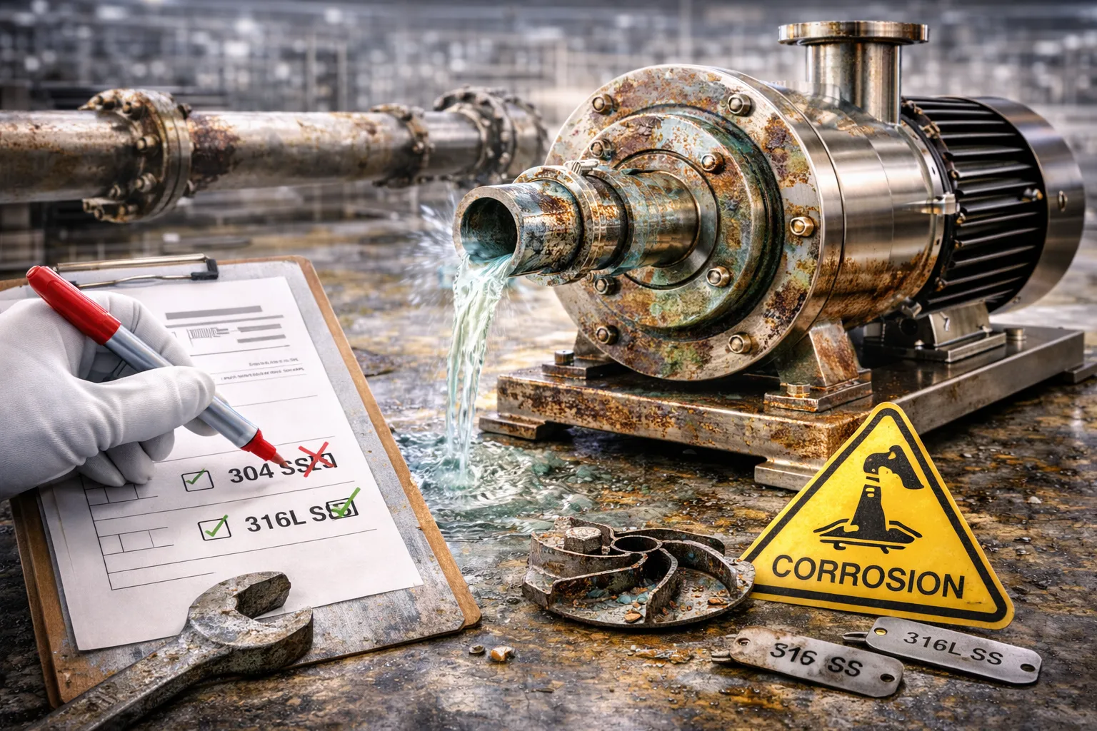 انتخاب اشتباه جنس استیل