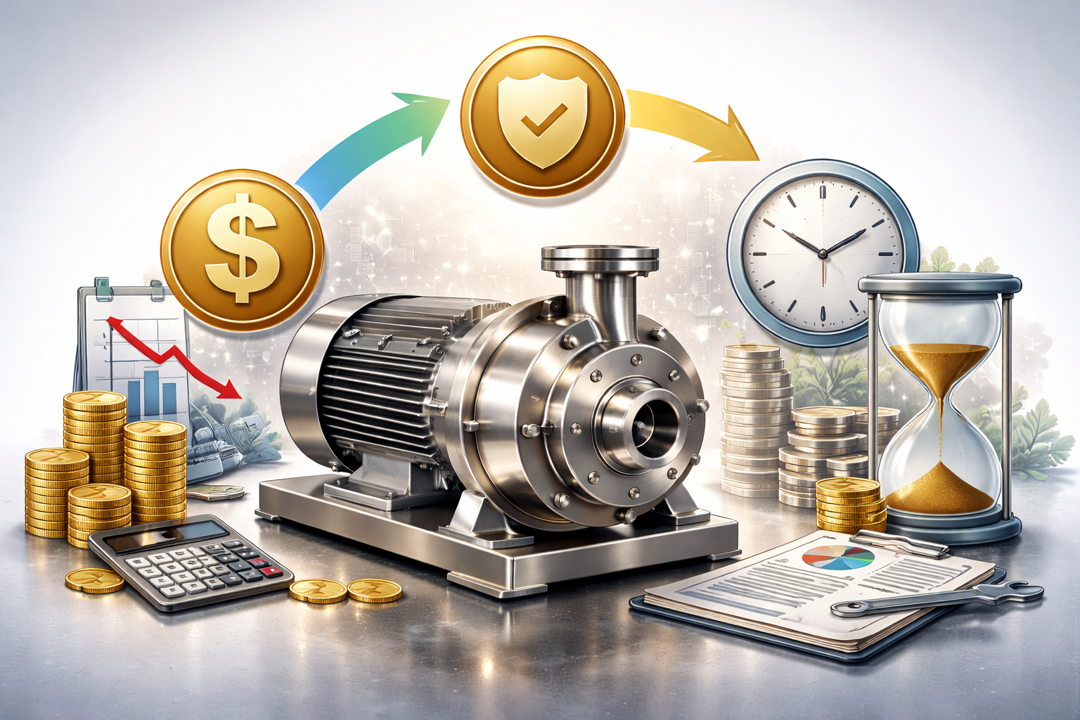 تأثیر جنس استیل بر قیمت، عمر و هزینه مالکیت پمپ